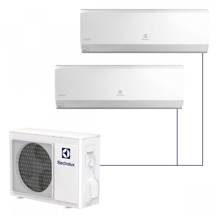 Настенная мульти-сплит-система Electrolux Portofino Super Match DC Inverter на 2 комнаты