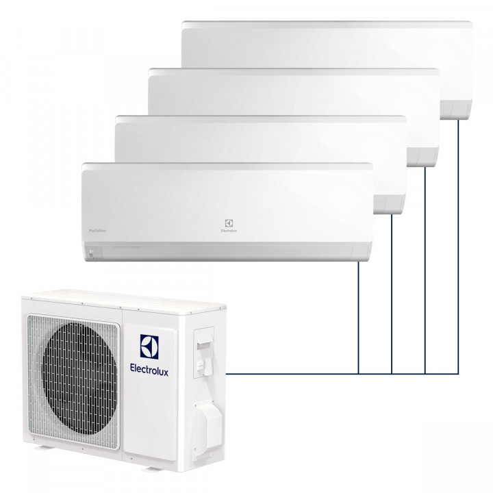 Настенная мульти-сплит-система Electrolux Portofino Super Match DC Inverter на 4 комнаты