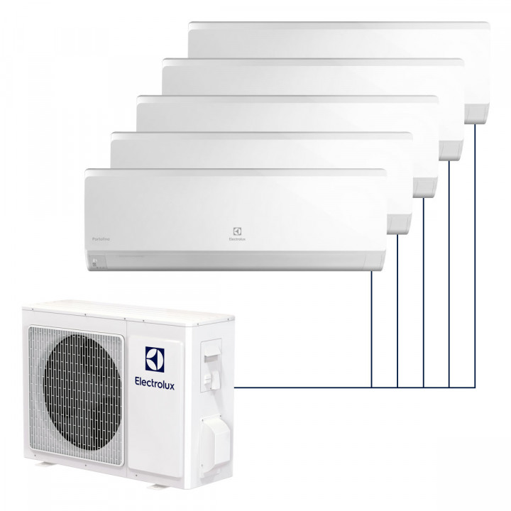 Настенная мульти-сплит-система Electrolux Portofino Super Match DC Inverter на 5 комнат
