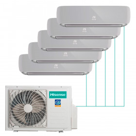 Hisense Silver FM DC Inverter на 5 комнат