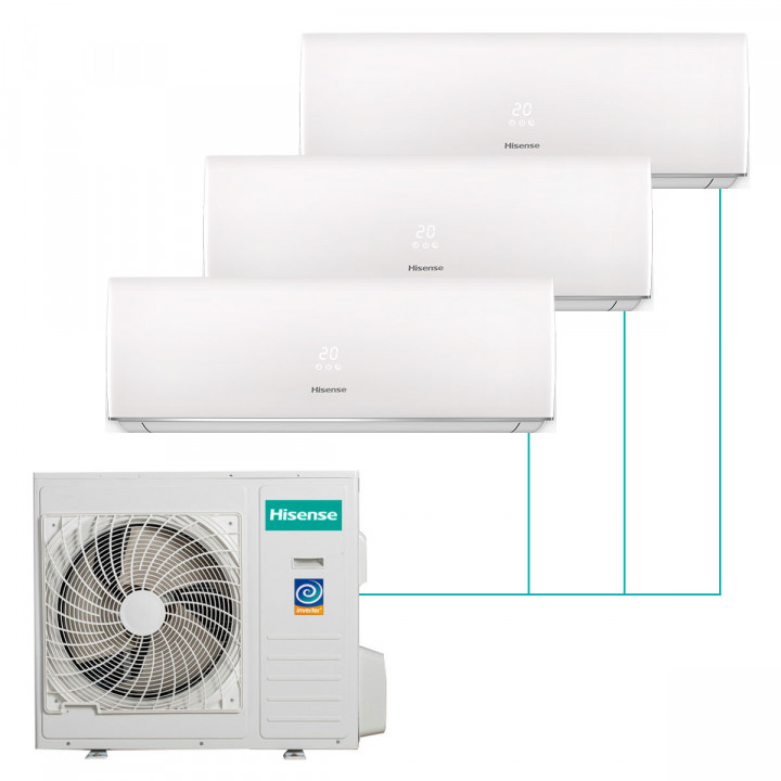 Настенная мульти-сплит-система Hisense Smart FM DC Inverter на 3 комнаты