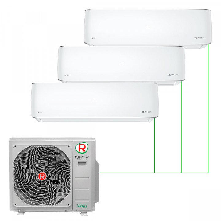 Настенная мульти-сплит-система Royal Clima Prestigio на 3 комнаты